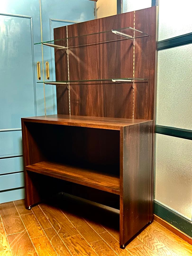 シンプル‼️ミッドセンチュリー‼️本棚/食器棚/飾り棚/サイドボード/北欧/昭和