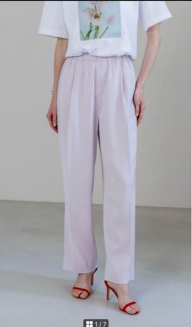 liten リテン　ジェラートパンツ　ラズベリー　2