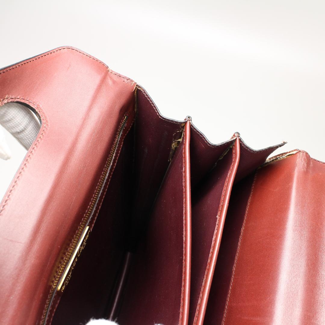 Cartier バッグ　 マストライン ボルドー　ビジネスバッグ　手提げ