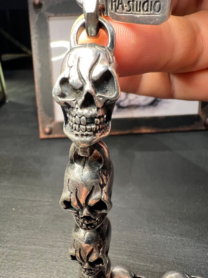RA-studio silver925スカルウォレットチェーン