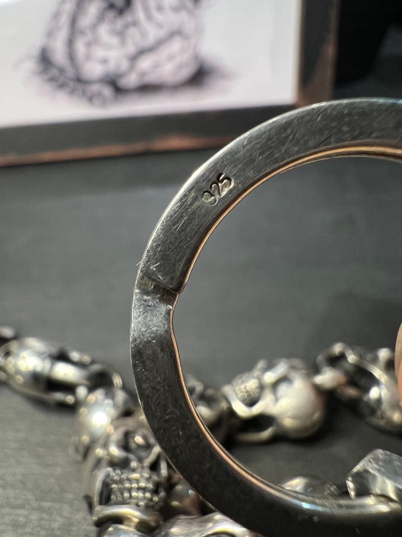 RA-studio silver925スカルウォレットチェーン