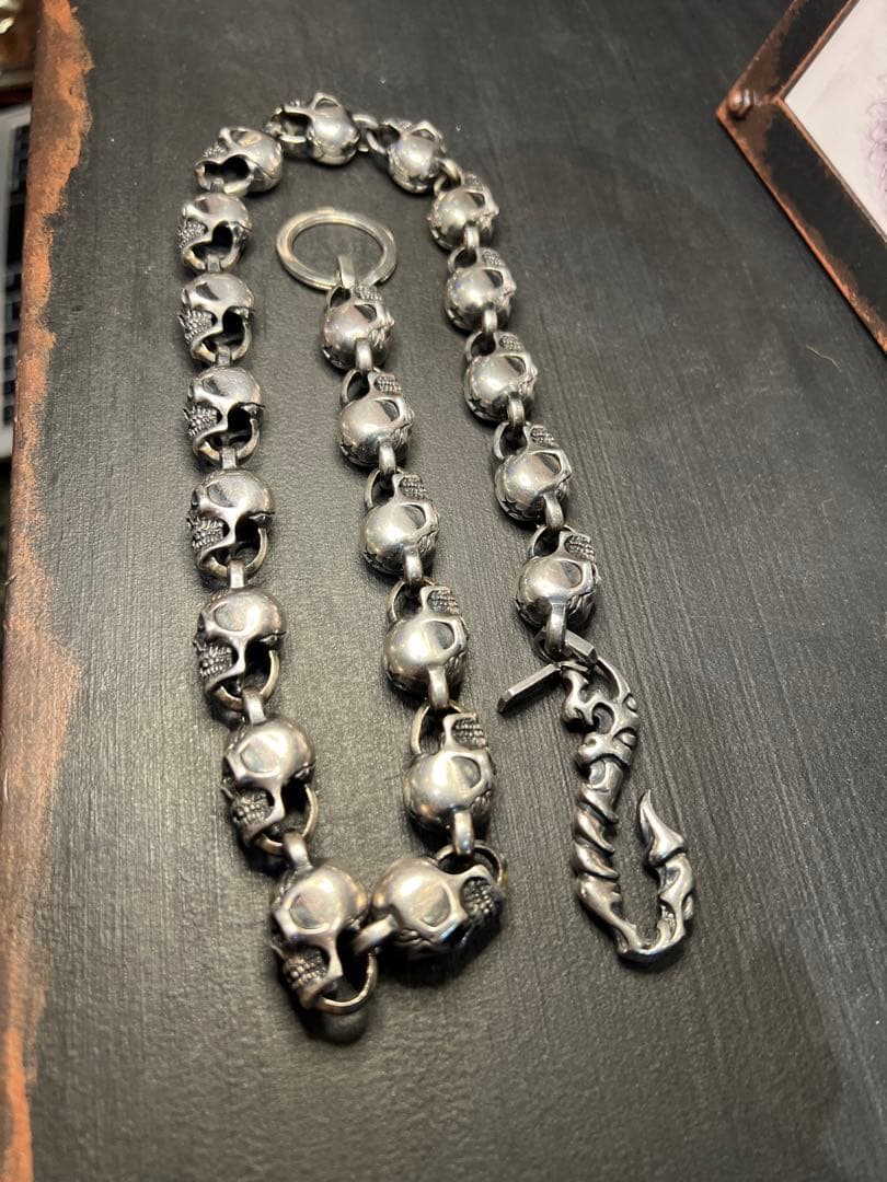 RA-studio silver925スカルウォレットチェーン