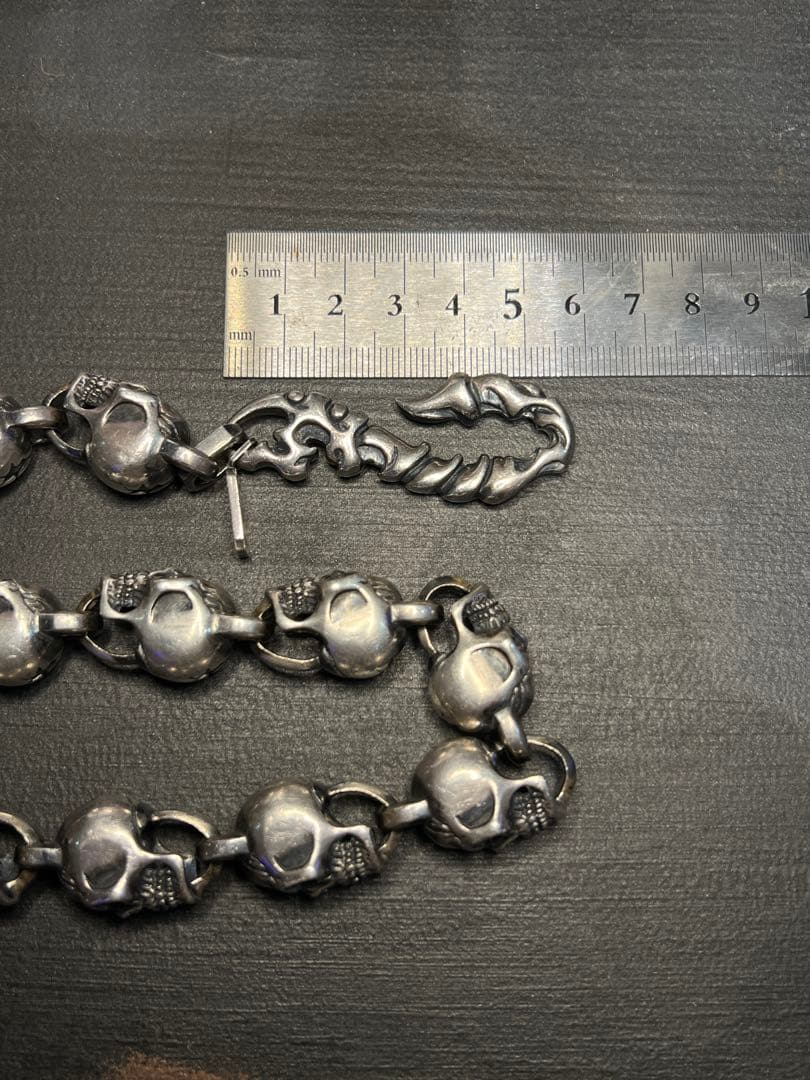 RA-studio silver925スカルウォレットチェーン