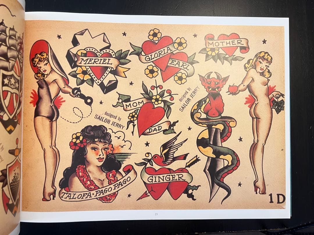 (廃盤) Sailor Jerry Tattoo Flash 本　vol.1