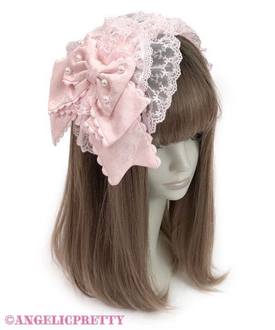 Princessリボンデコレーションカチューシャ　ピンク