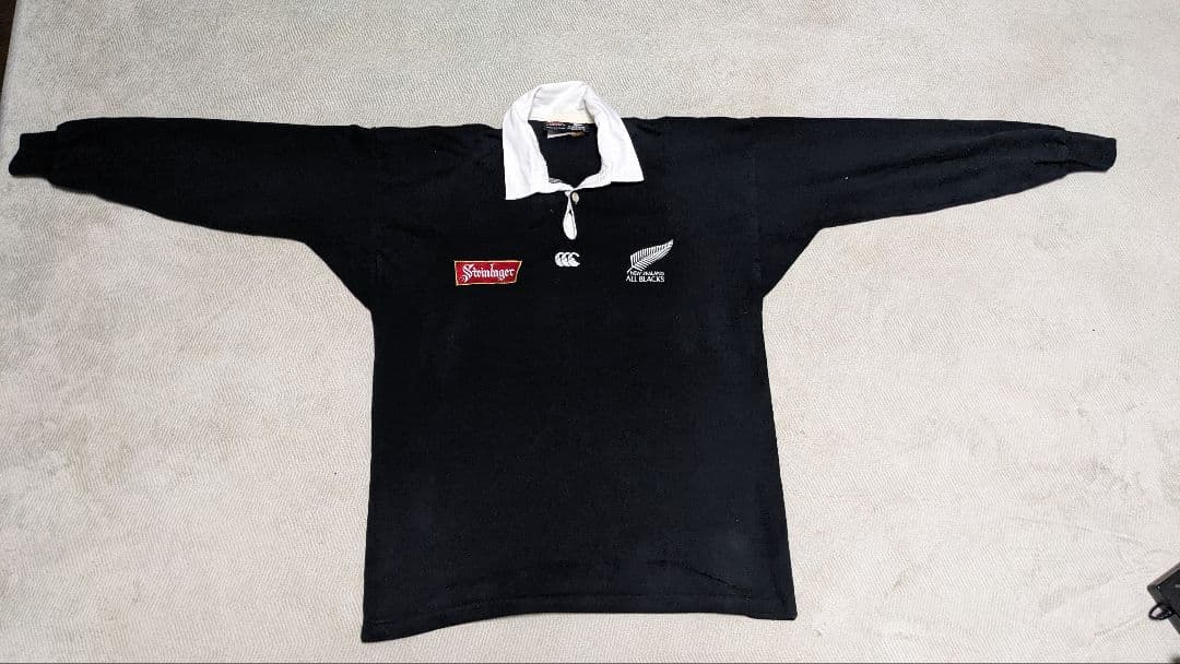 ニュージーランド オールブラックス ラガーシャツ M