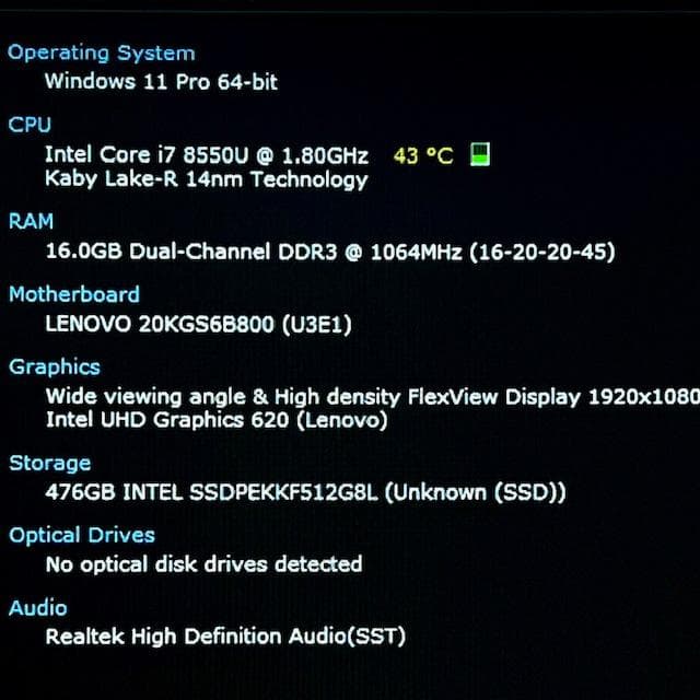 《フラッグシップモデル》Corei7！SSD512GB！RAM16GB！レノボ