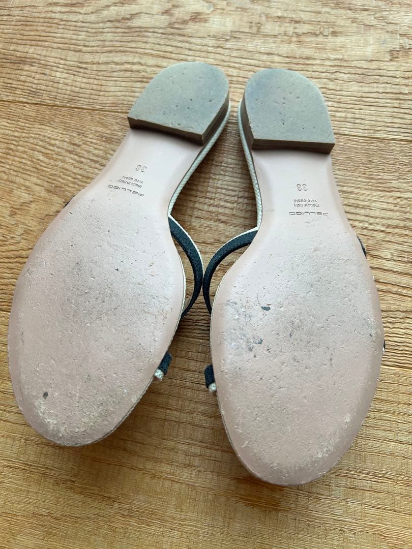 ペリーコ PELLICO ルネッタ ミュールサンダル フラット24.5cm 美品