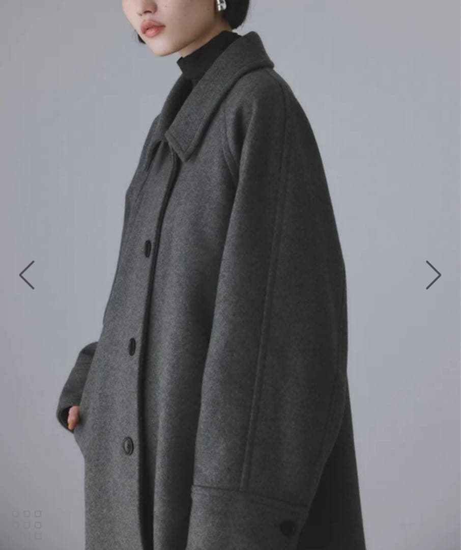 ADAM ET ROPÉ FEMME Super140'sメルトンシャツコート