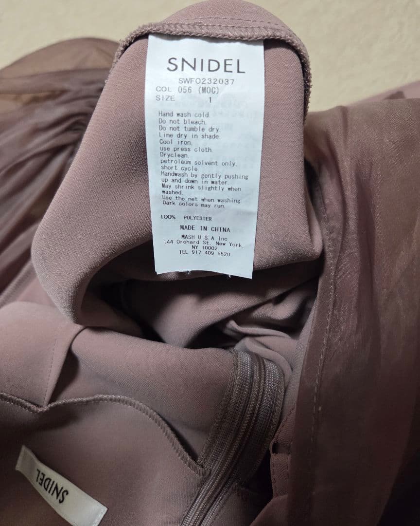 スナイデル　ボレロレイヤードワンピース