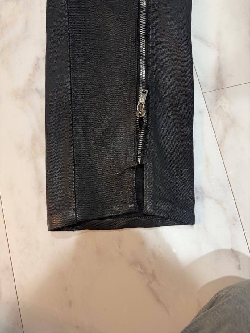 Rick Owens BOLAN BANANA ブラックワックス パンツ