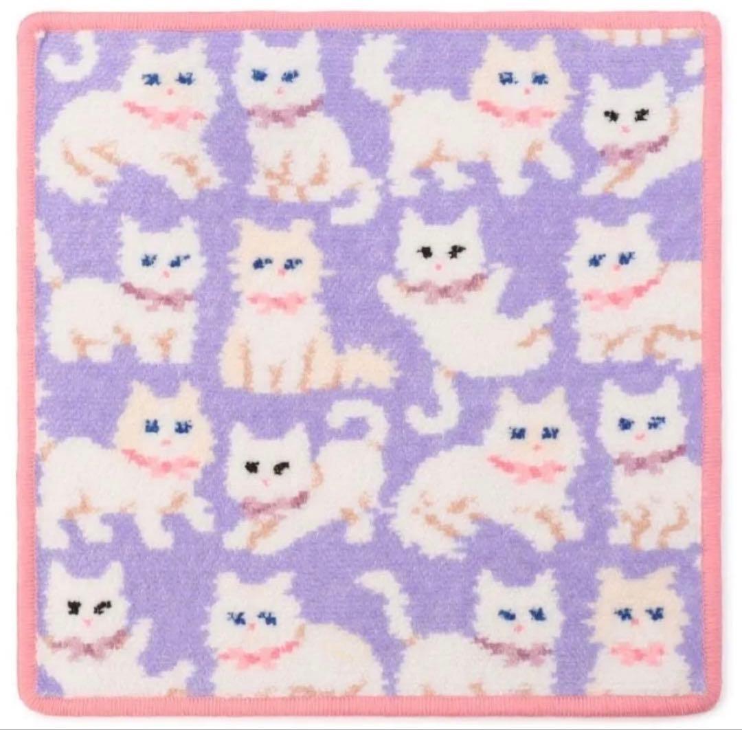 フェイラー モフモフネコチャン ハンカチ2枚