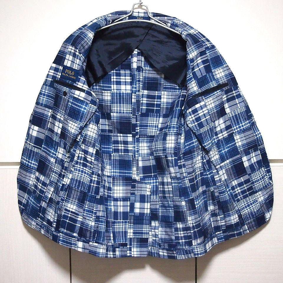 希少★美品　ポロ ラルフローレン　マドラスチェック　パッチワーク　ジャケット