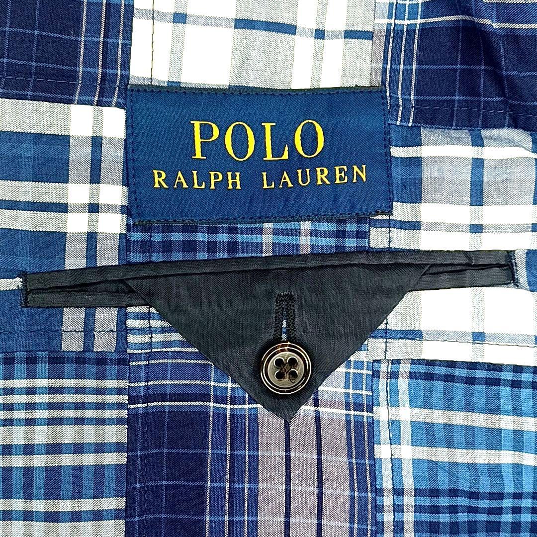 希少★美品　ポロ ラルフローレン　マドラスチェック　パッチワーク　ジャケット