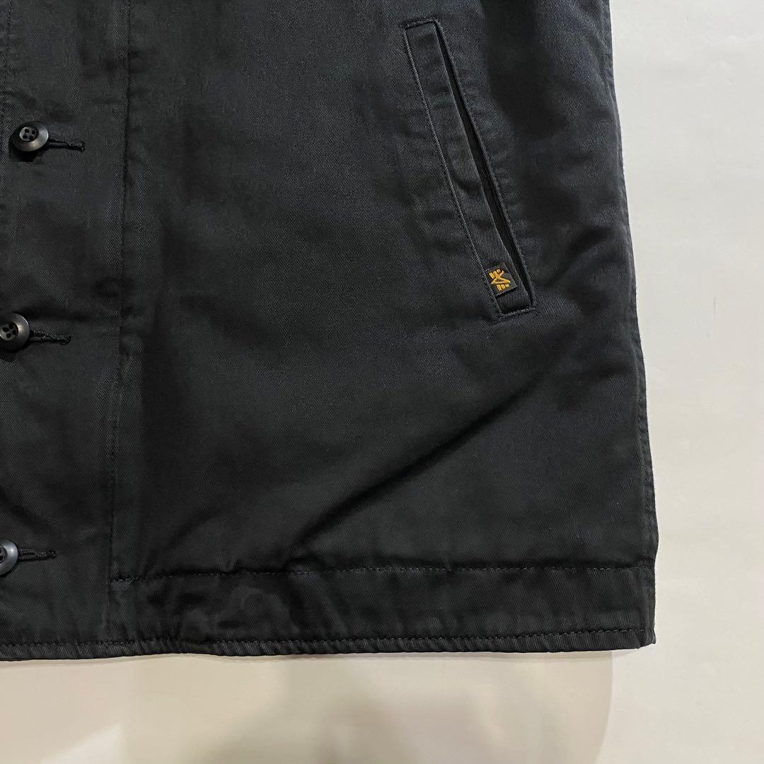 ALPHA アルファ N-1 Deck デッキ ジャケット ブラック 黒 L