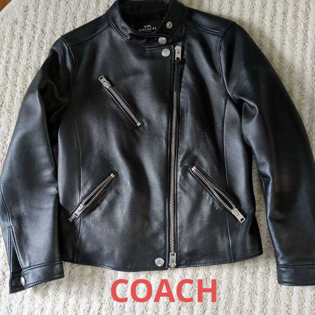 COACH シングルライダースジャケット