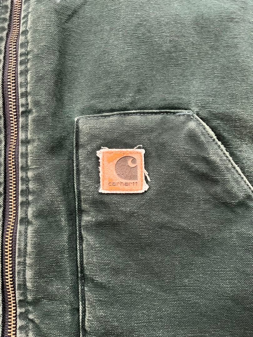 カーハート　ダック　ベスト　V02 SPC スプルースグリーン　メキシコ製