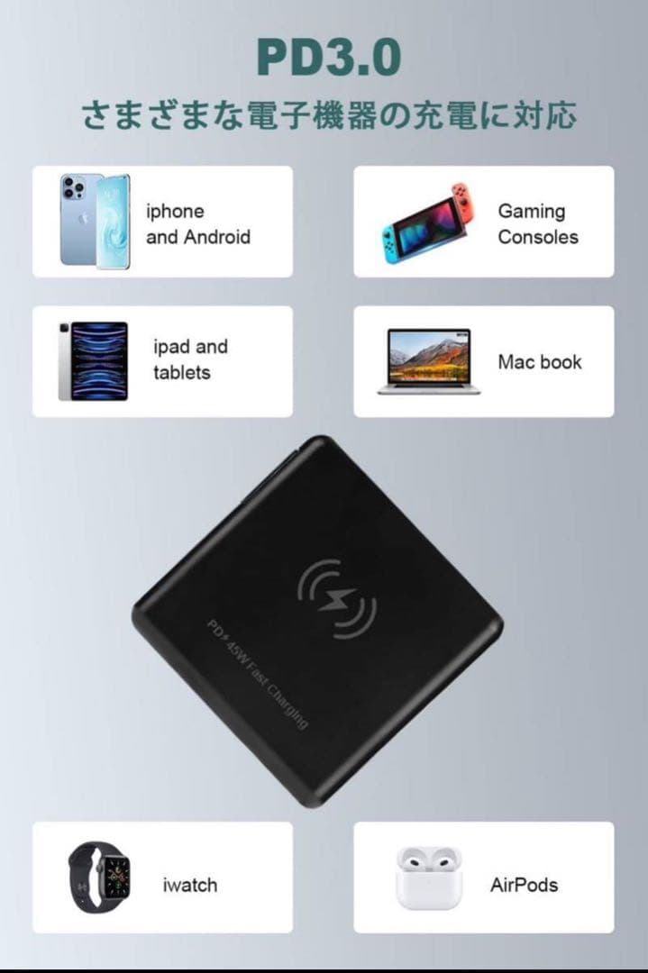 コンセント付きモバイルバッテリー AC出力対応 20000mAh 大容量