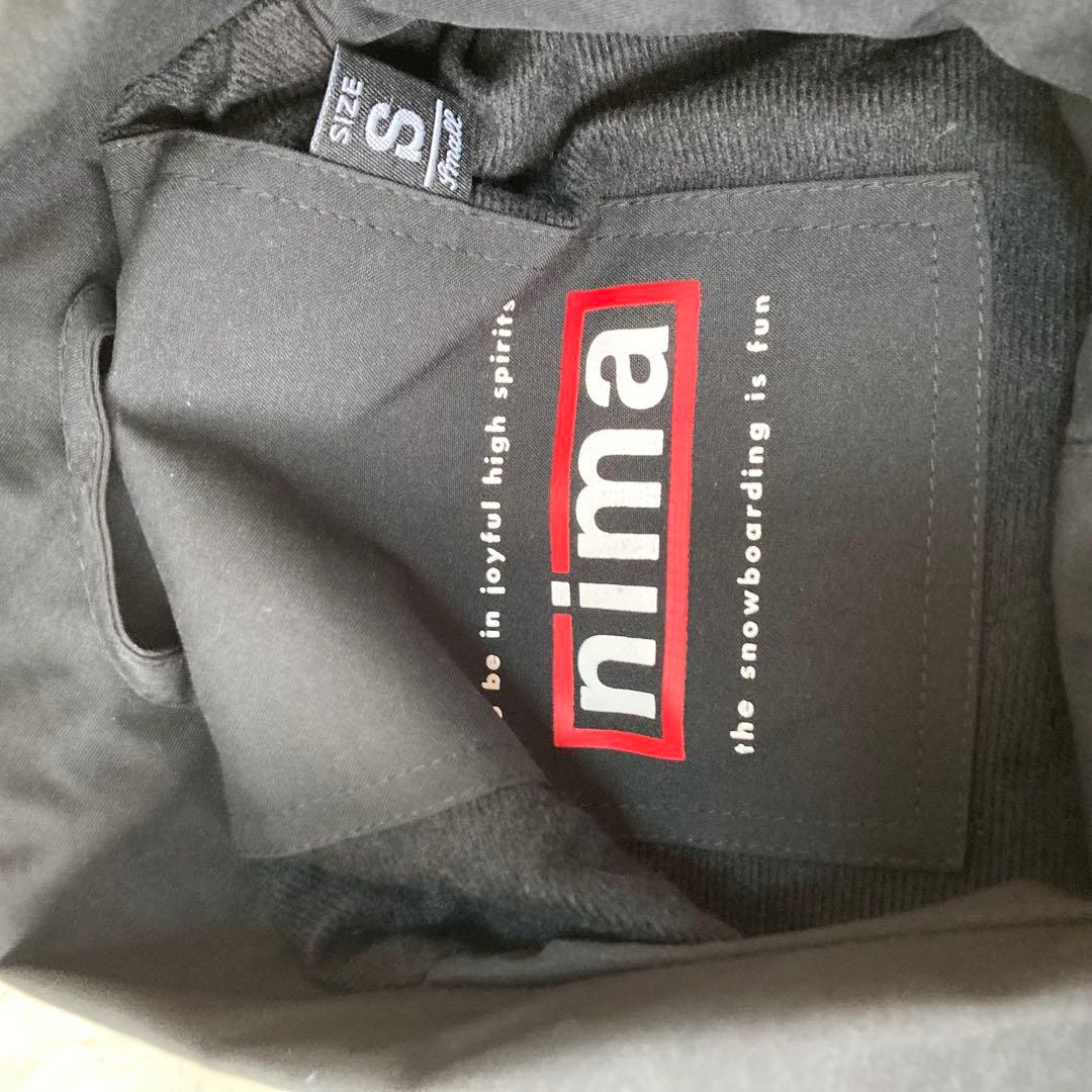 極美品　NIMA スノーボードウェア　上下セット　コーチジャケット　パンツ　S