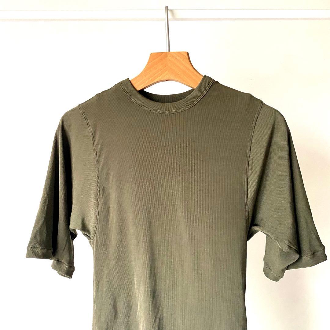 DÅWN No.4 CUP IN SHORT SLEEVES カーキ　トップス