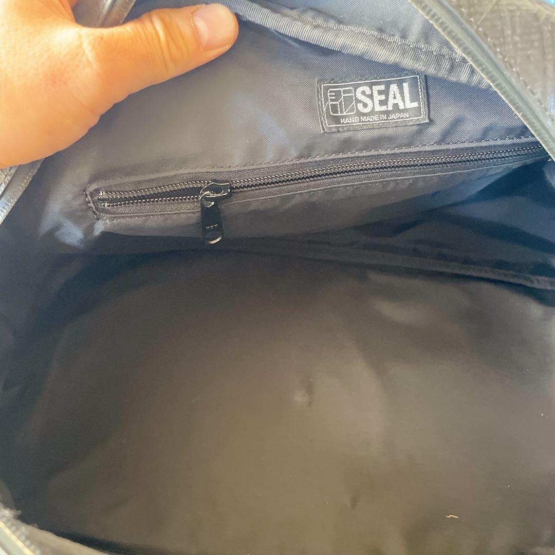 SEAL シール 日本製 ラバー ボストンバッグ 肩掛け可 レザー×ナイロン
