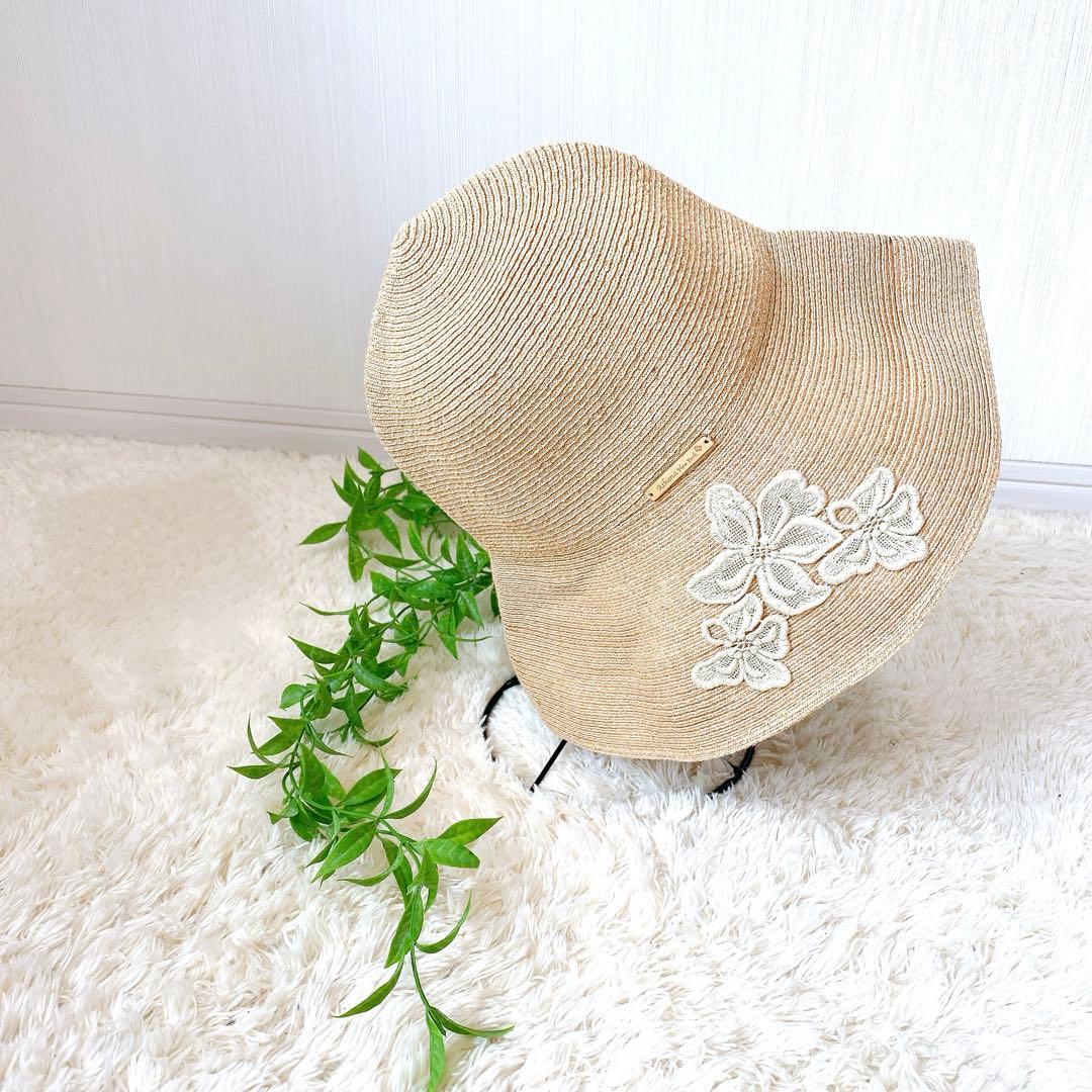 【美品】Athena NEW YORK アシーナニューヨーク　麦わら帽子