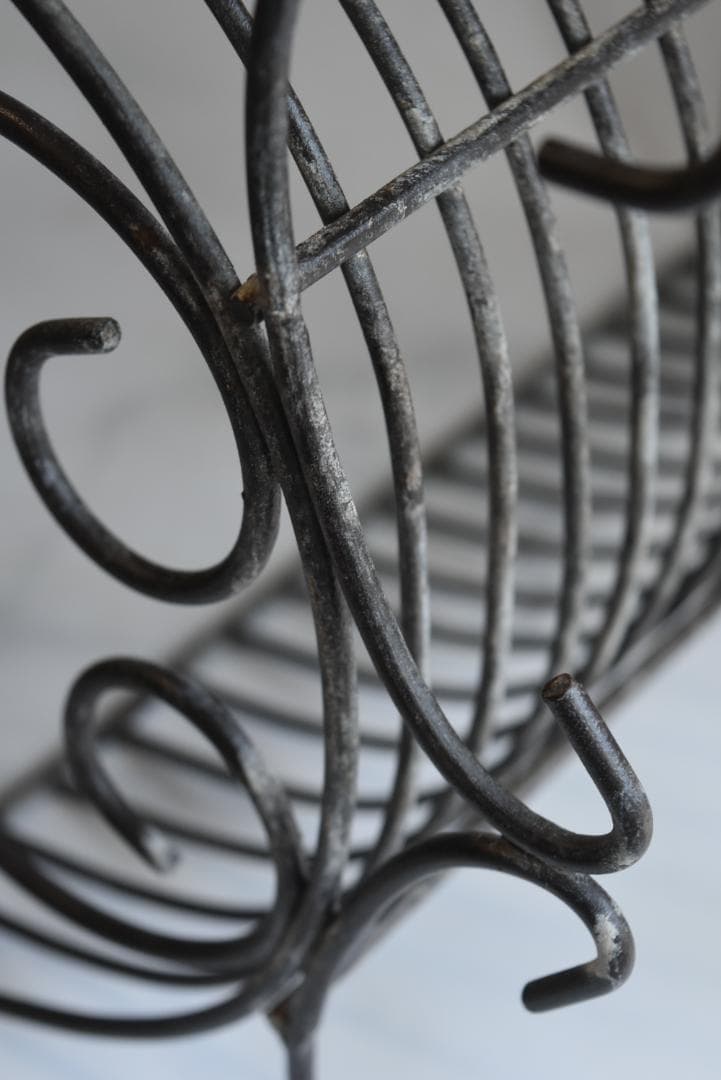 フランスアンティーク　アイアン　ディシュラック　美品　鉄　古道具
