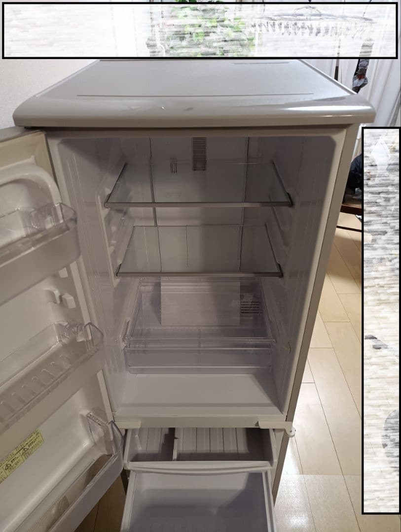 シャープ 冷蔵庫 SJ-D17D-S 167L シルバー 2018年製　両開き