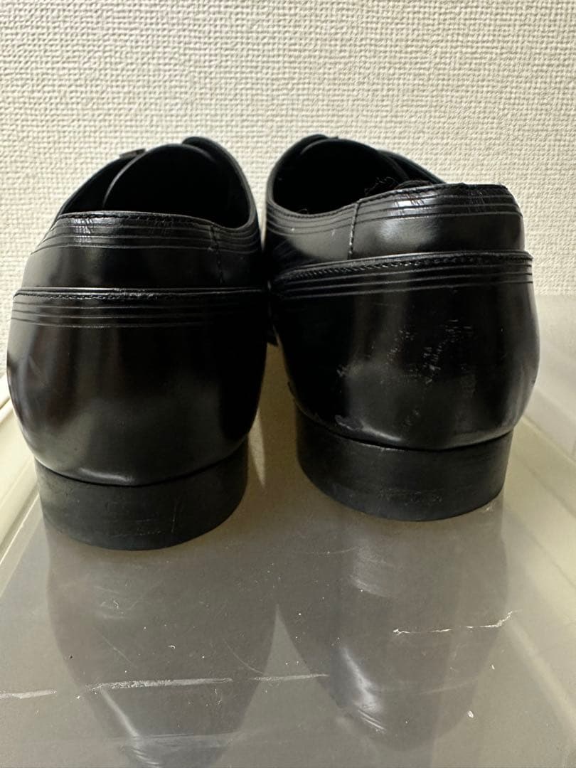 【メンズブランド革靴】ルイヴィトン 黒 ストレートチップレザーシューズ6-1/2