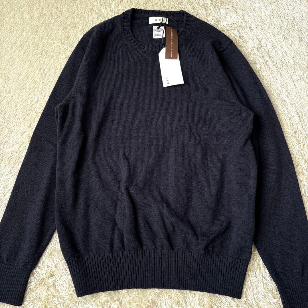 25AW完売未使用タグ☆gim ジム ニット ハイゲージ クルーネック カシミヤ
