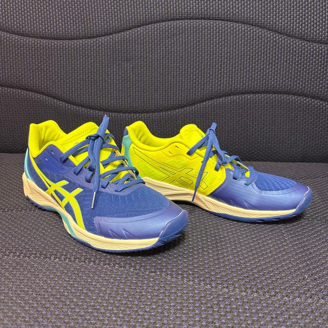 ASICS バレーボールシューズ ブルー/イエロー　27.5cm