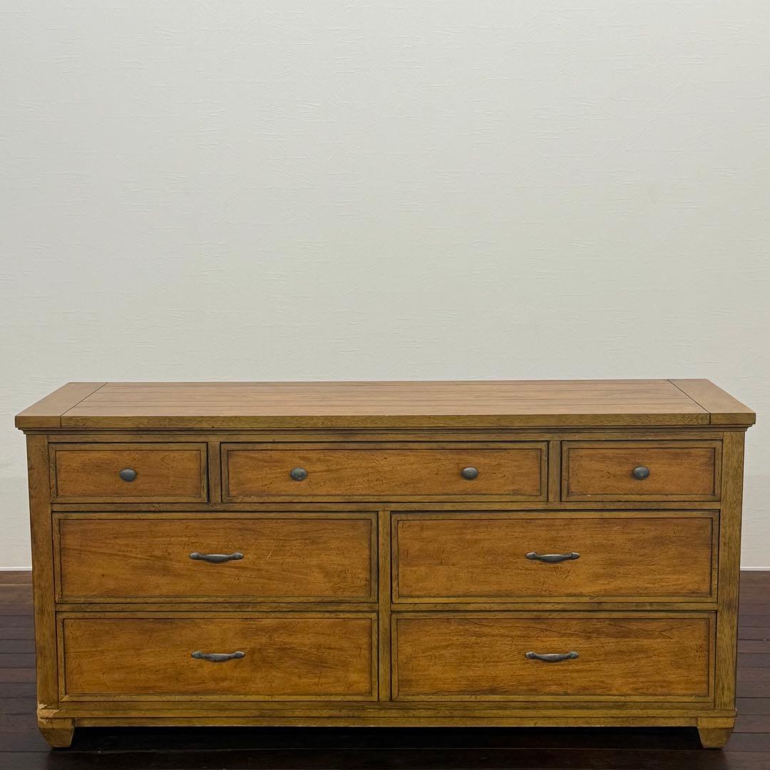 H17K77a ETHAN ALLEN イーセンアーレン ワイドキャビネット