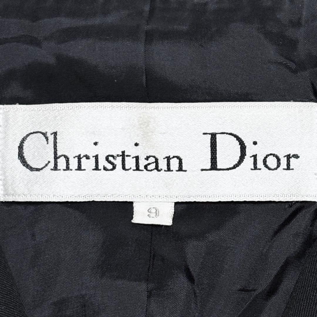 【美品】クリスチャンディオール 金ボタン ロゴ ショート ジャケット 上品 高級