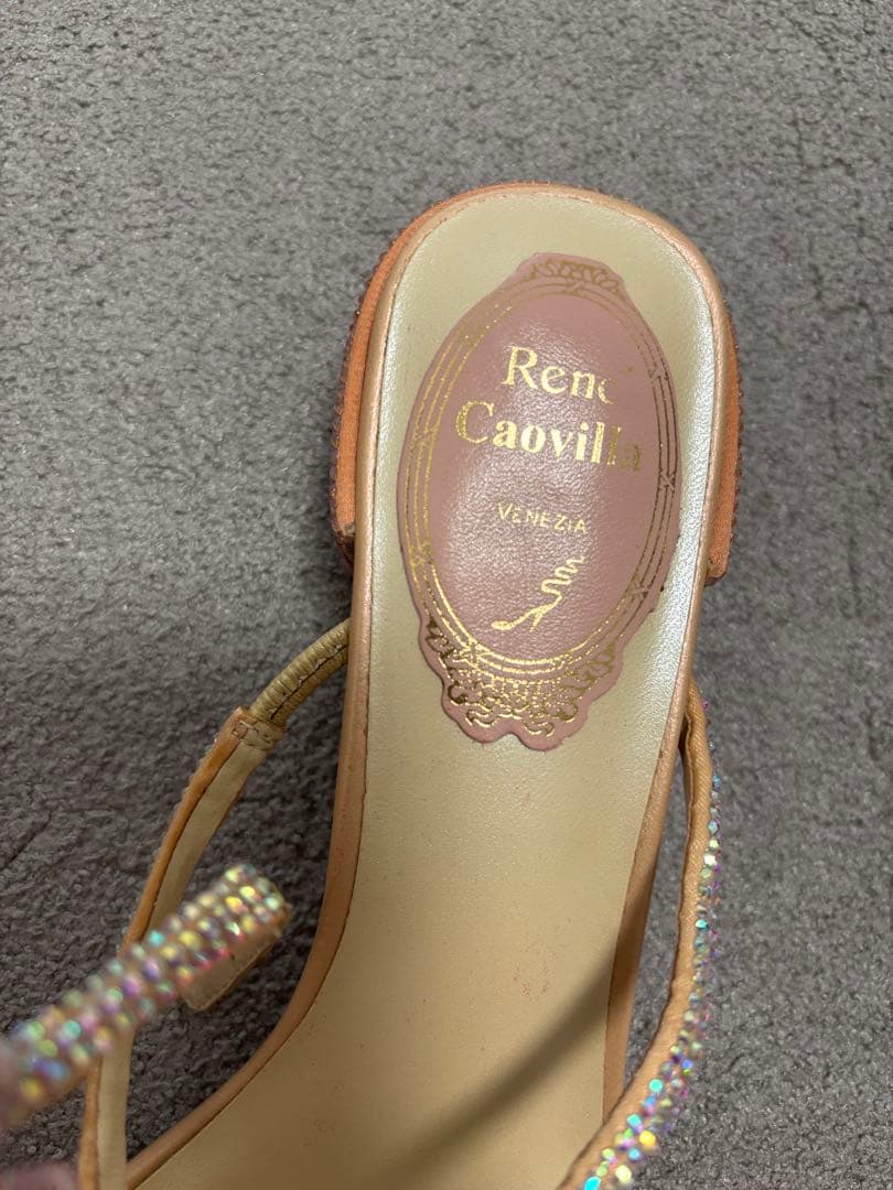 レネカオヴィラ renecaovilla ビジューリボンサンダル