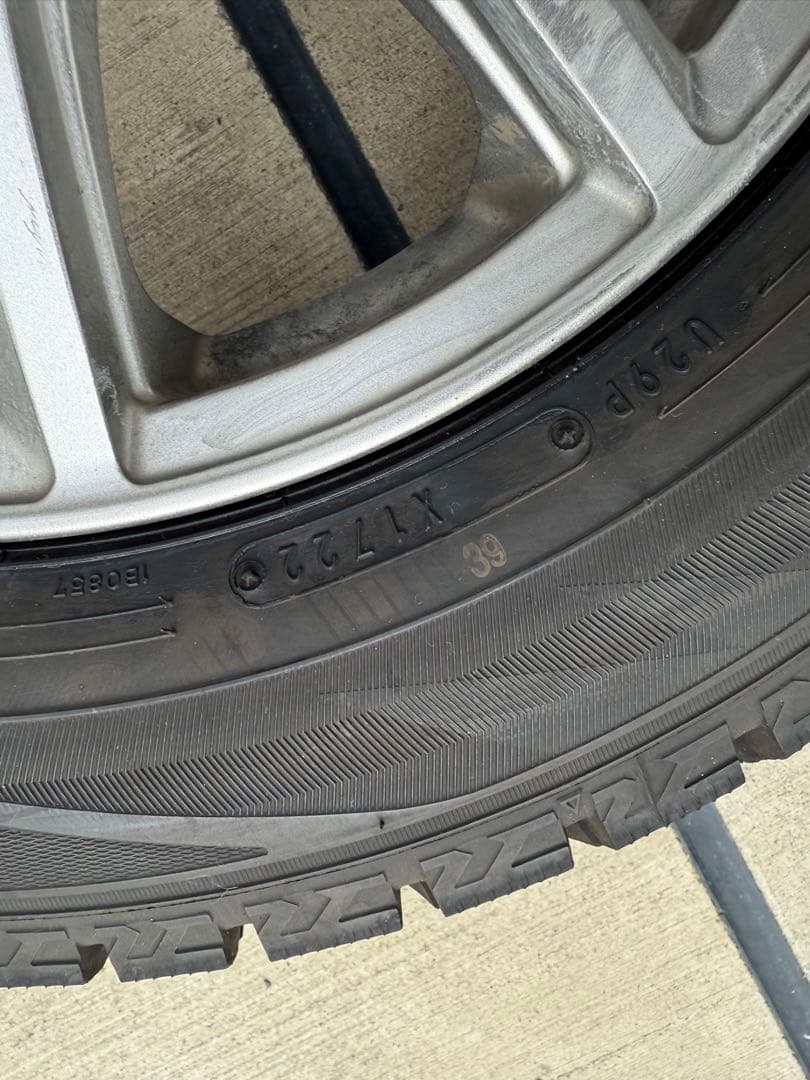 1シーズン使用バリ溝 ダンロップWM02 175/65R14 4本ホイールセット