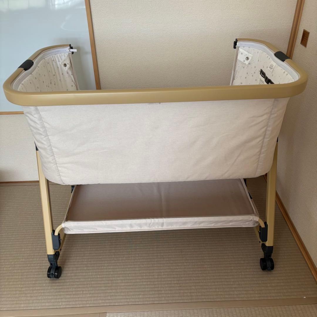 【美品】2025年最新モデル HZDMJ ベビーベッド カーキ