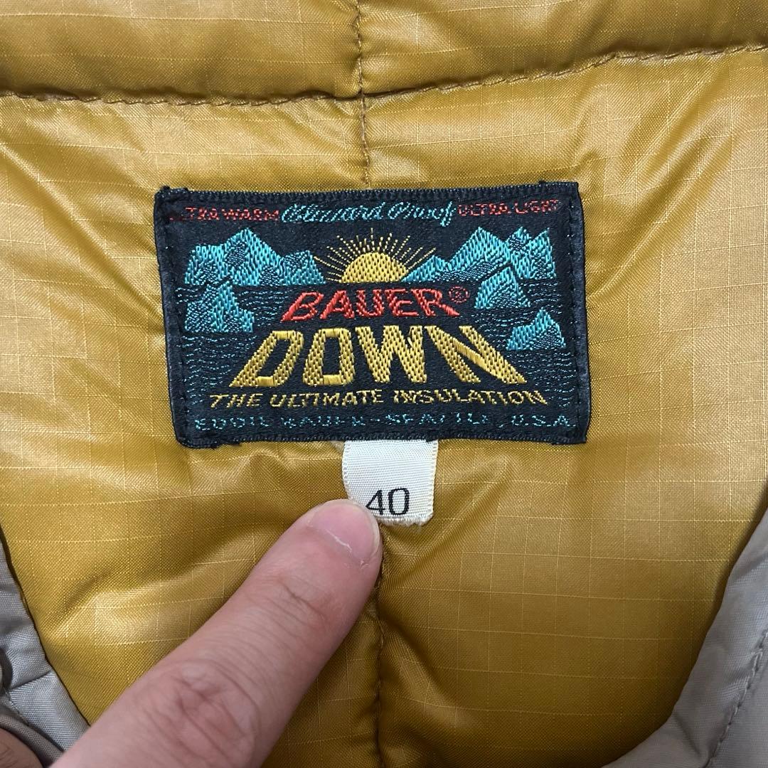 60s ヴィンテージ エディーバウアー 日の出タグ グース ダウンベスト 40