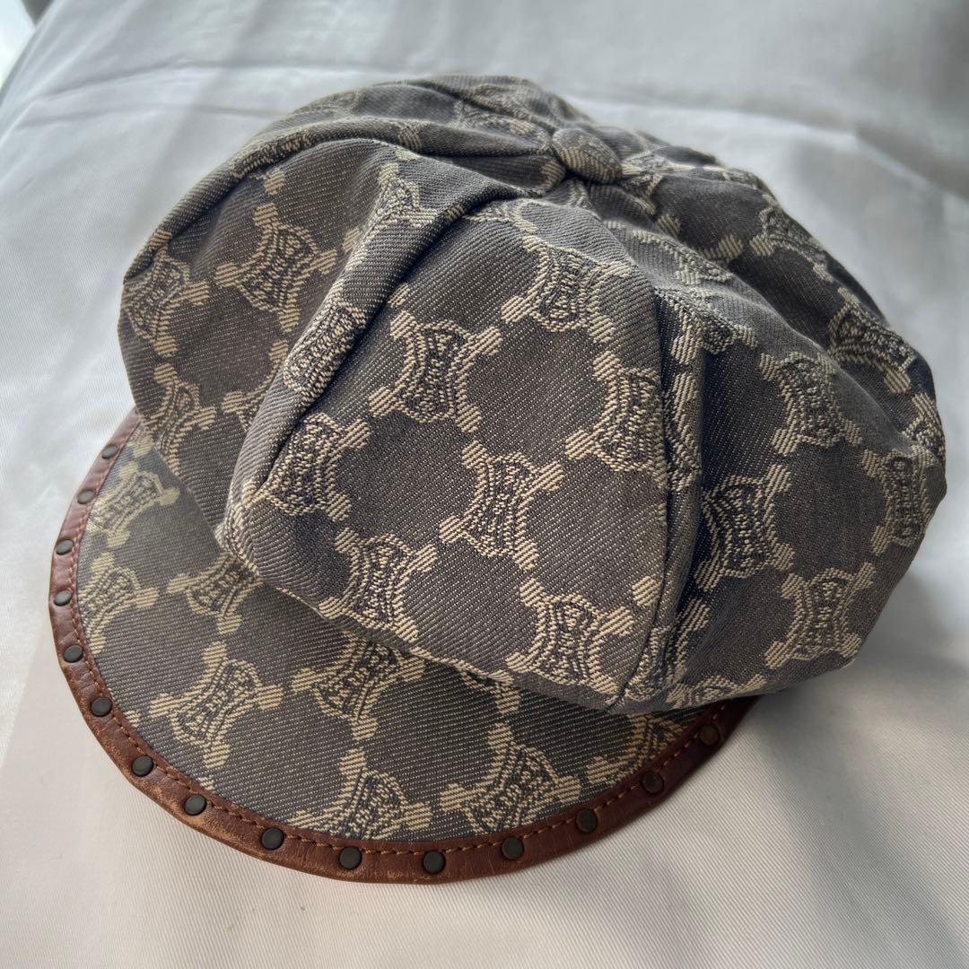 セリーヌ　キャスケット　レディース　帽子　デニム