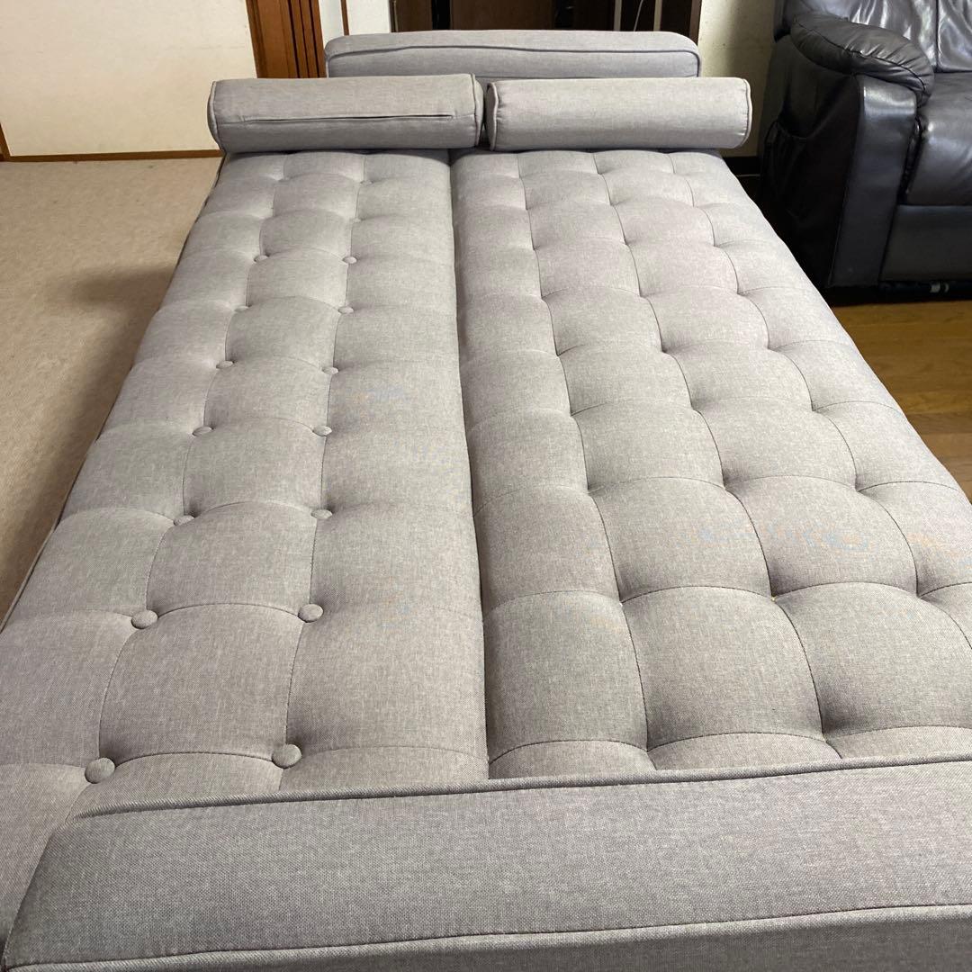 「美品」ニトリソファーベッド3人掛