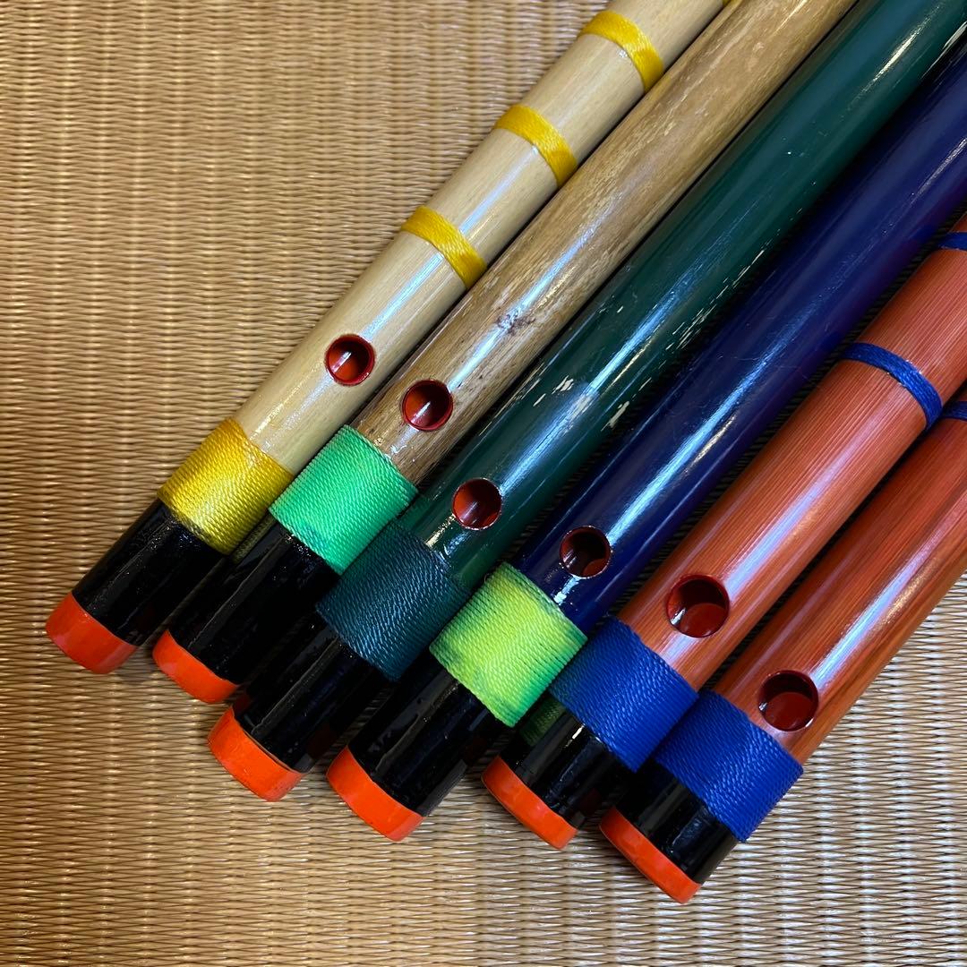 ※本日価格　天雅笛 各種6本まとめ売り（武田天雅作）篠笛 雅楽