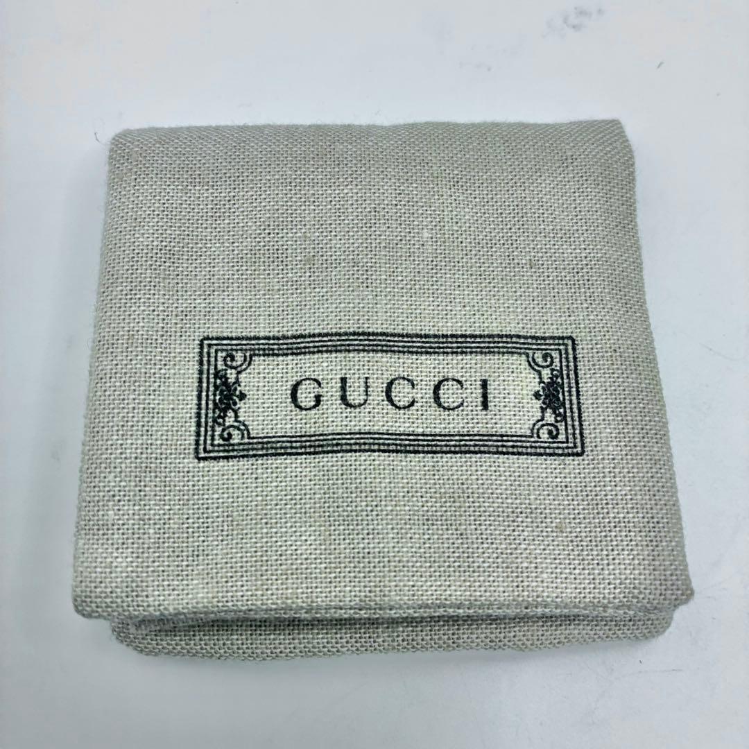 GUCCI グッチ トレードマーク ハートプレート ネックレス シルバー 袋付き