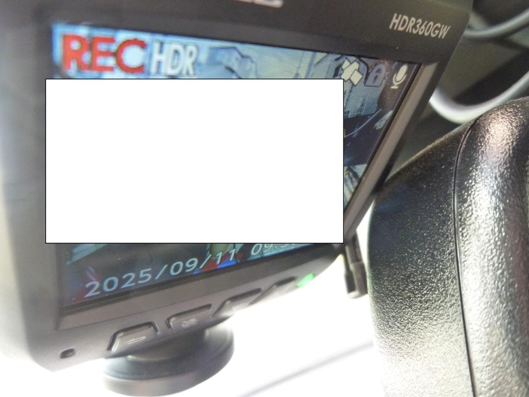 COMTEC　360°ドライブレコーダー【HDR360GW　直接配線コード付き】