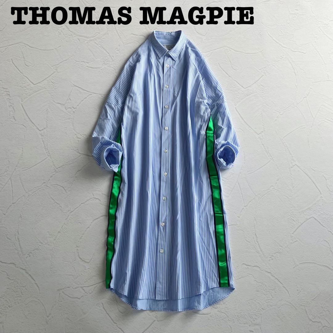 ✨未使用級✨人気 トーマスマグパイ ストライプ シャツワンピース サテンリボン