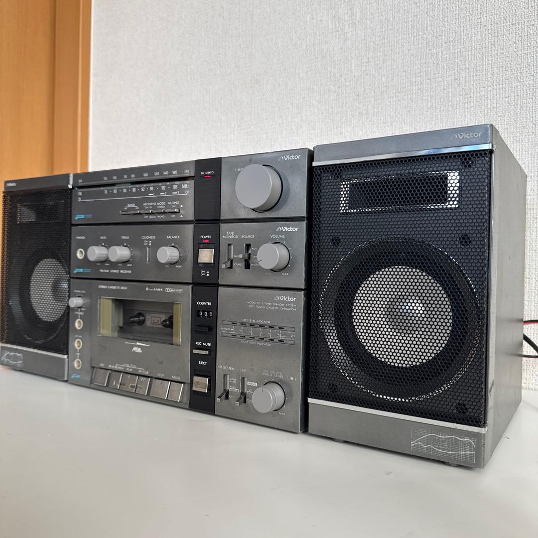 【KUN95 】Victor ラジカセ PC-3 個人メンテナンス品