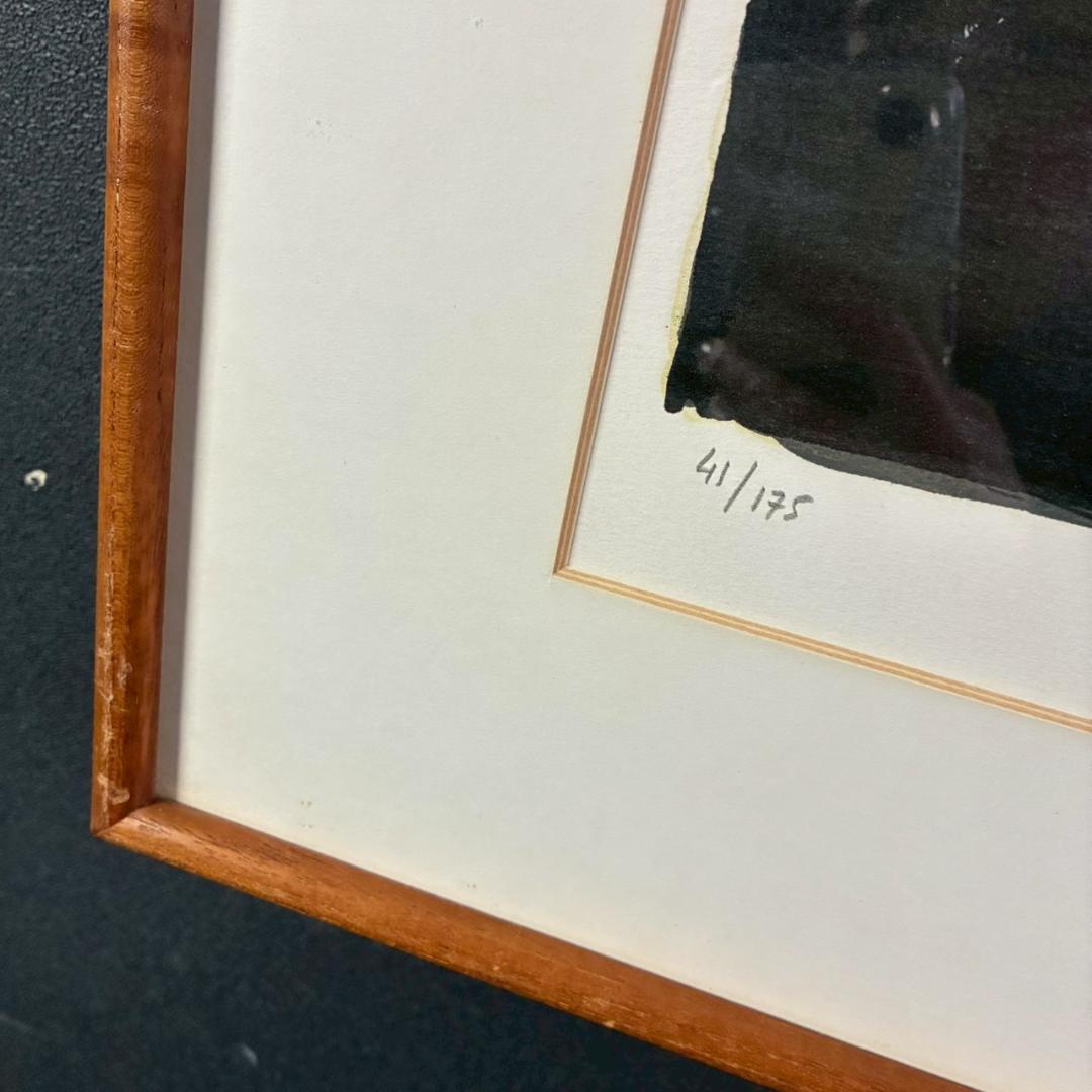 ベルナール・カトラン「レモン籠のある小さい静物」リトグラフ 直筆サイン入 額装