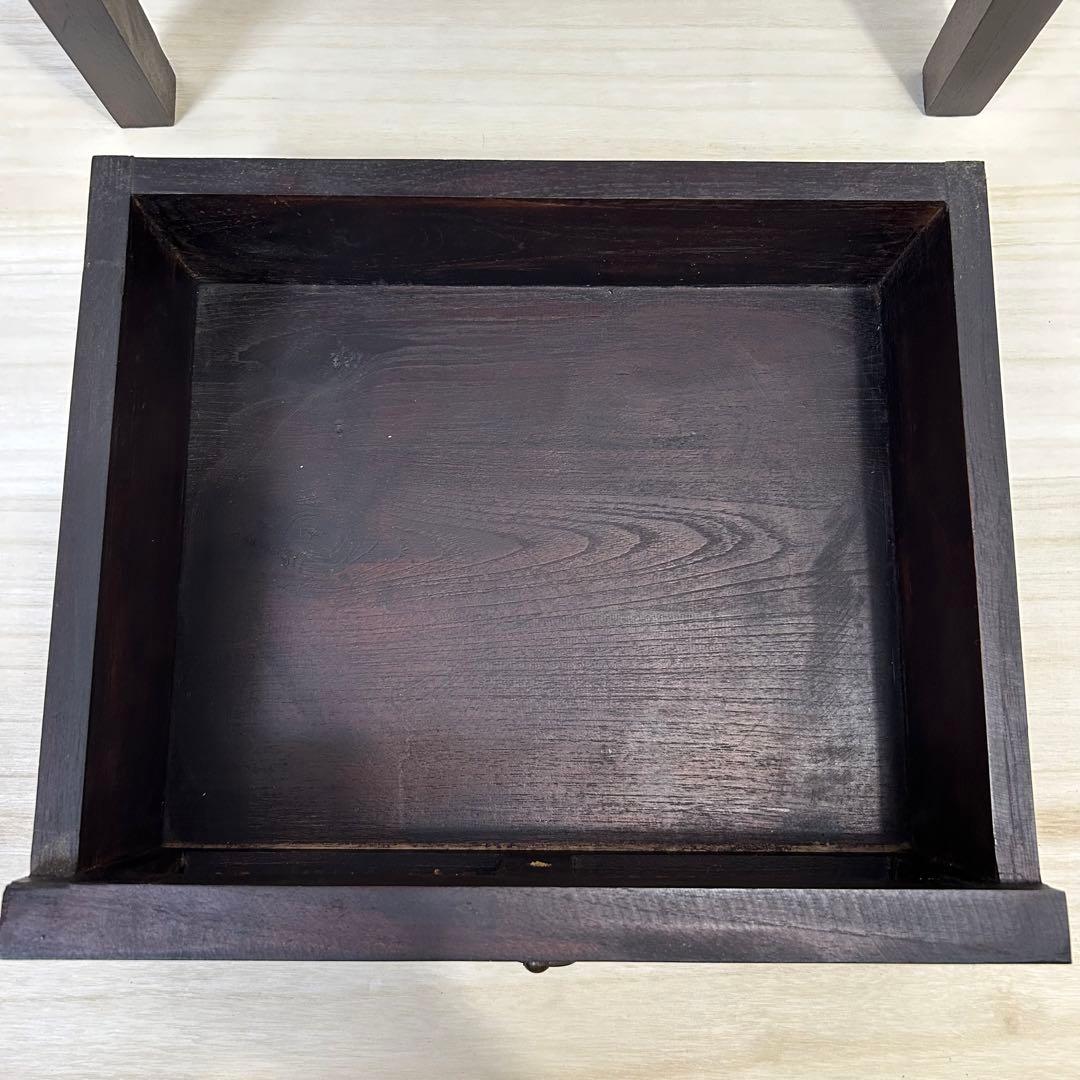 アジアン チェスト チーク無垢材 2段 木製 棚 バリ リゾート 南国風