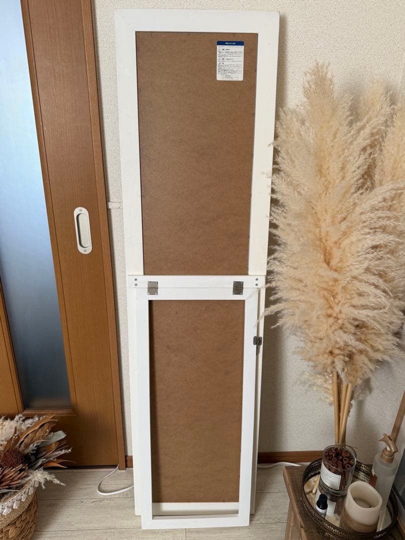 【美品】シャビーシック アンティーク調 スタンドミラー 全身鏡