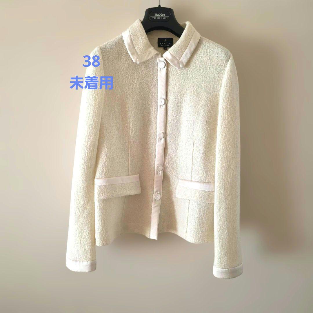 美品　LANVIN アイボリー テーラードジャケット　ホワイト