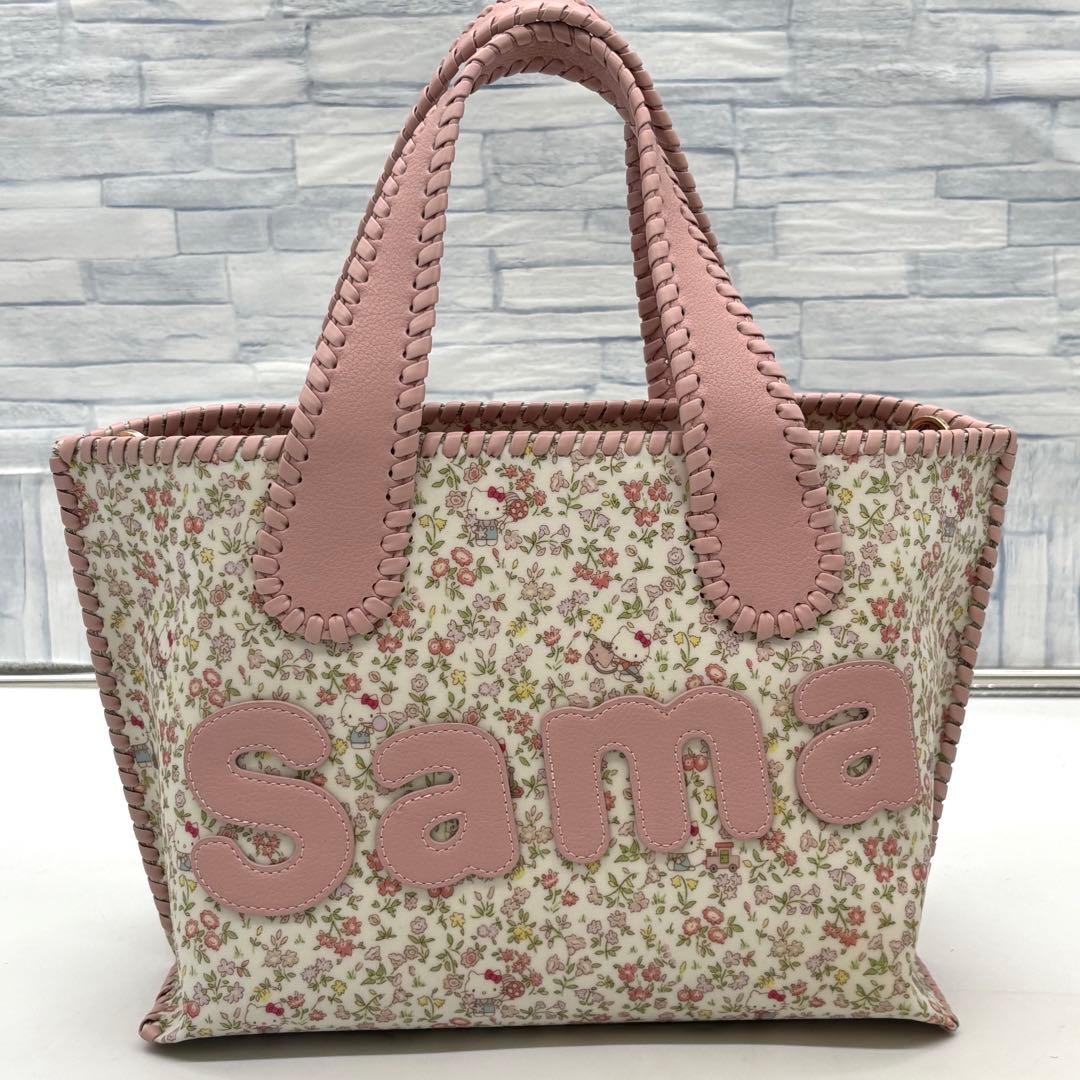 未使用級　希少　サマンサタバサ　ハローキティ50周年コラボ 2wayハンドバッグ