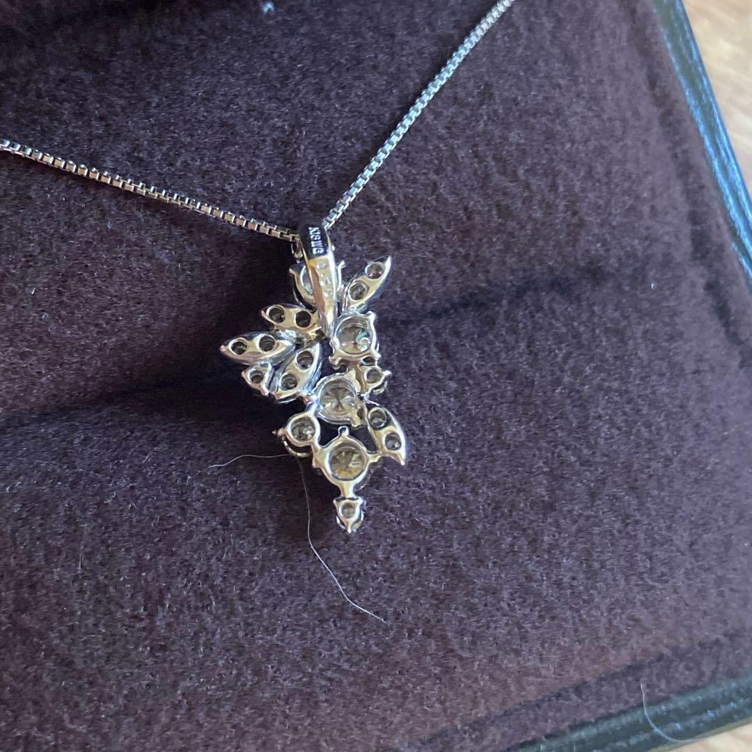 k18WG ダイヤモンドネックレス